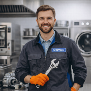 Tehnician service HoReCa pentru piese de schimb la echipamente profesionale de bucătărie și spălătorie